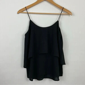 Paper Crane Black Layered Cami Tank Top‎ Size Small
